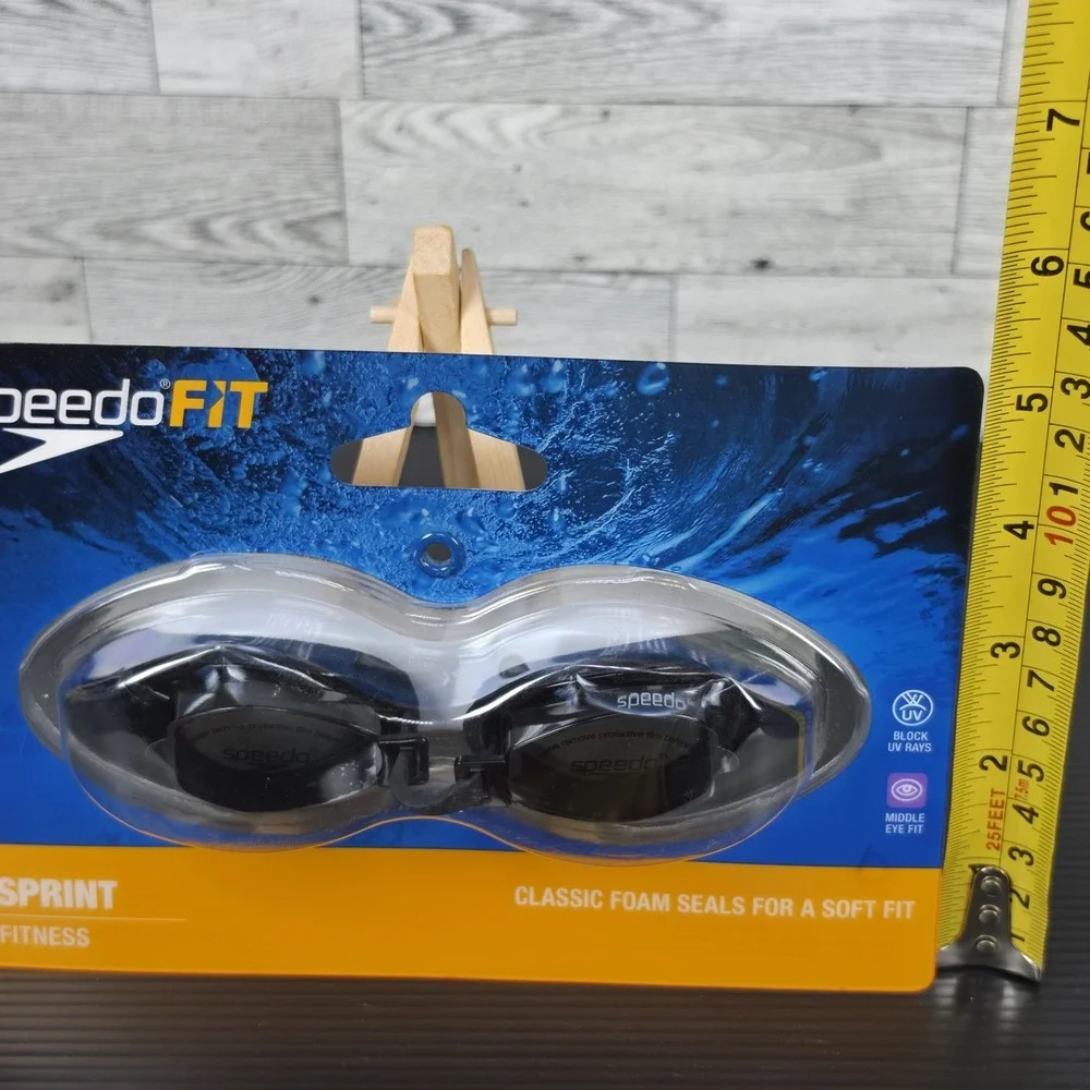 Speedo Sprint Fitness Goggles Classic‎ Foam Seals NEW FACTORY SEALED